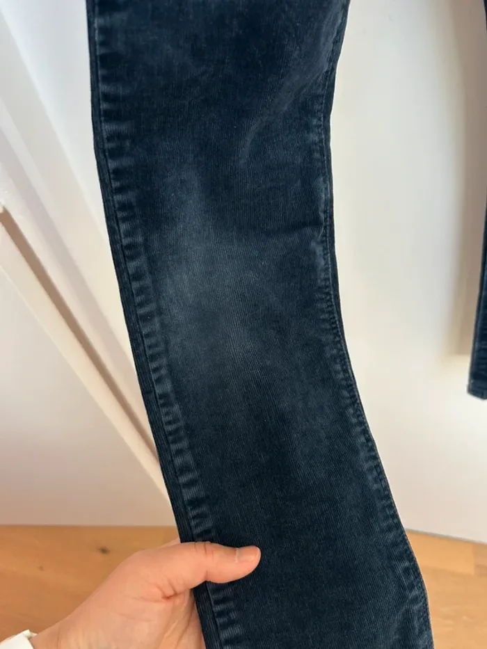 Pantalon velour milleraies slim garçon 7 ans ikks - photo numéro 3