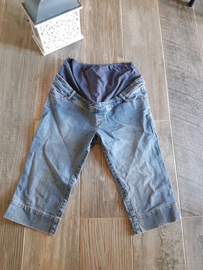 Pantacourt de grossesse en jean