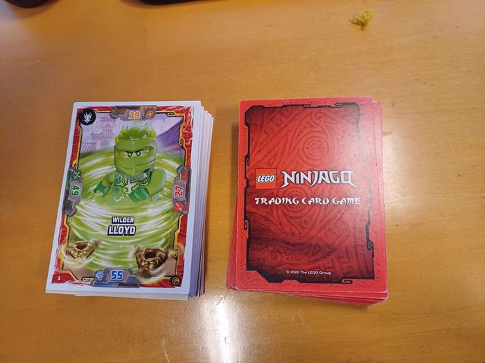 Lot de 5 cartes Lego Ninjago Série 7 - 2022 - Allemagne