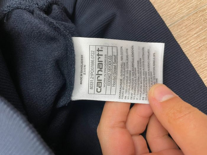 Sweat Script Carhartt Neuf Bleu marine - photo numéro 5