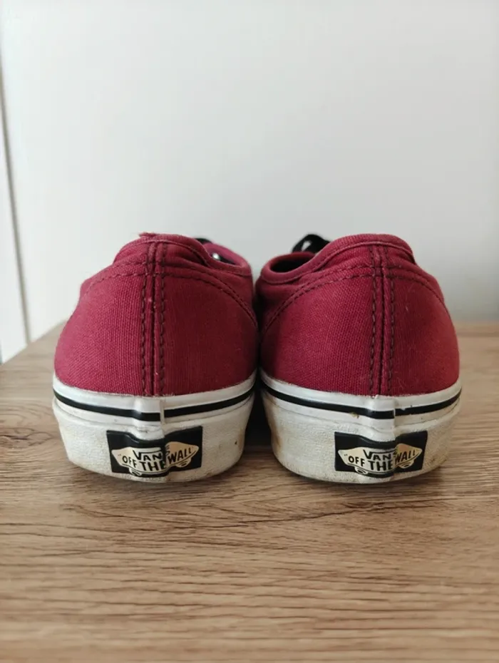 Chaussures Vans Femme couleur Bordeaux - pointure 38 - photo numéro 4