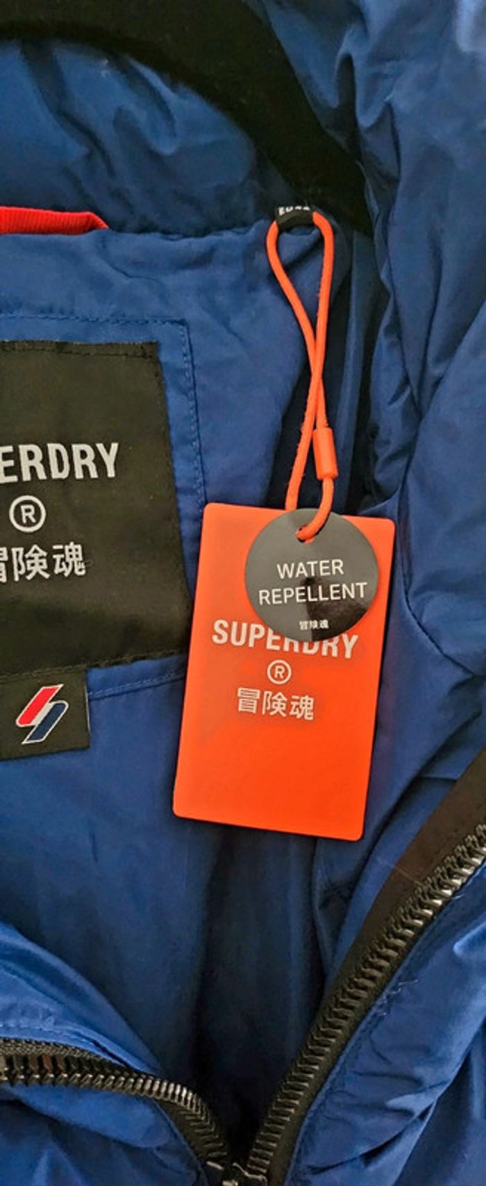 Doudoune femme coupe slim bleue taille 42 Superdry - photo numéro 3