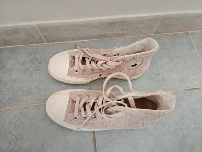 Converse moumoute beige - photo numéro 2