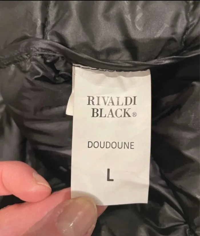 Doudoune Rivaldi Black homme L neuve dégradé noir/bordeaux - photo numéro 7