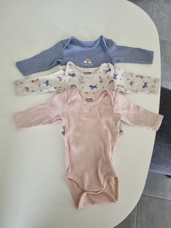Lots de 3 bodies manches longues