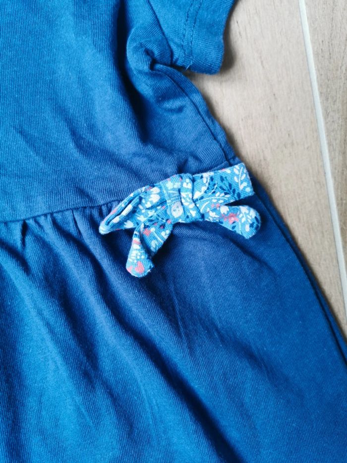 Jolie robe bleue col claudine neuve taille 18 mois - photo numéro 2