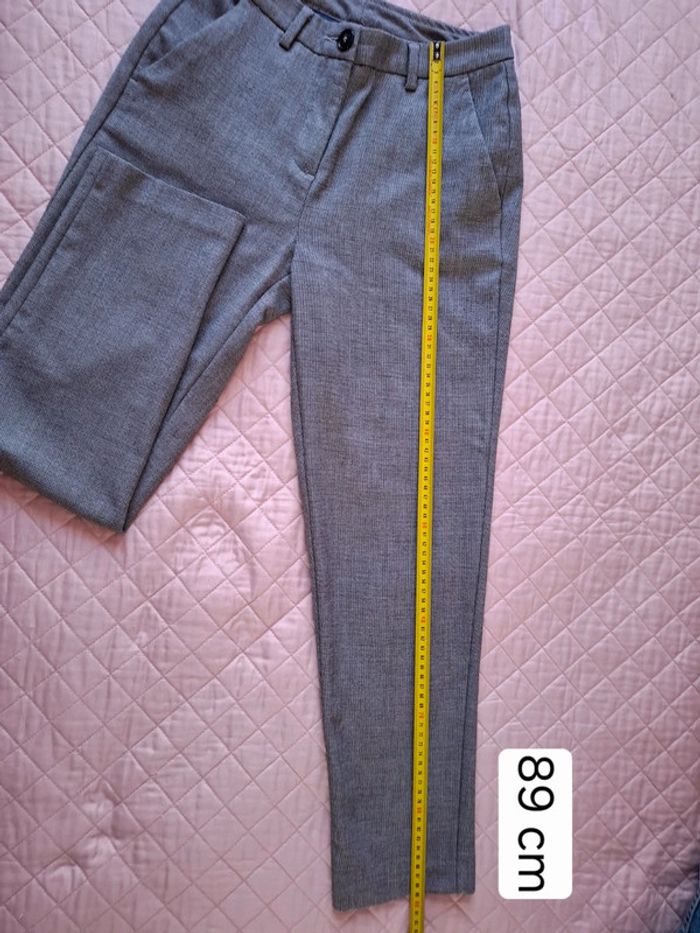 Pantalon gris habillé - Benetton - T. 34 - photo numéro 12