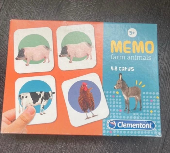 Jeu de société. Mémo farm animals