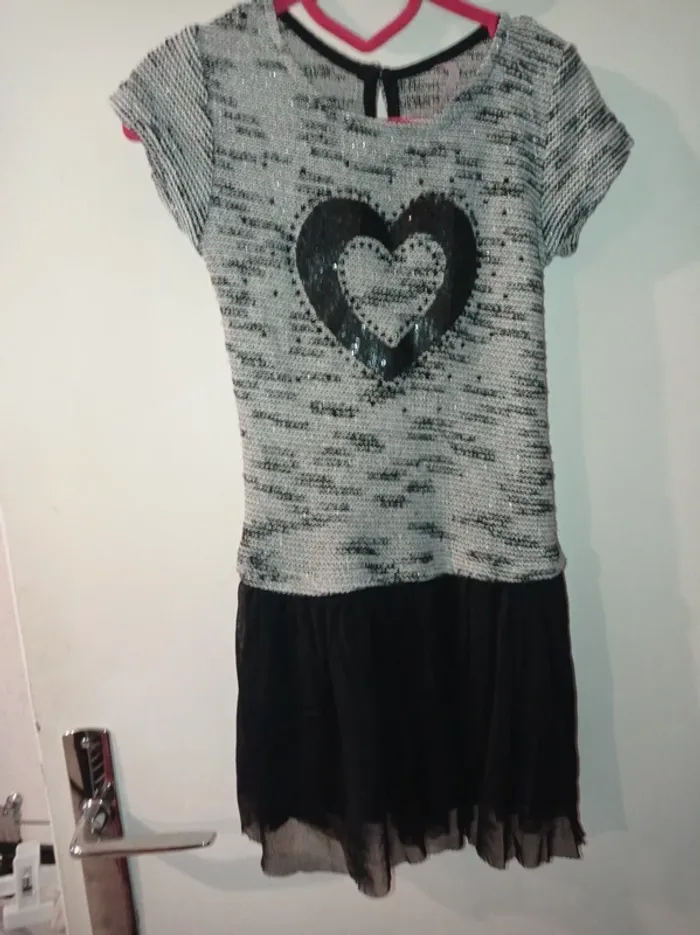 Robe manche courte pour petite fille