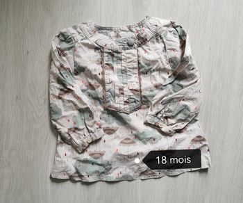 t-shirt chemise fille 18 mois