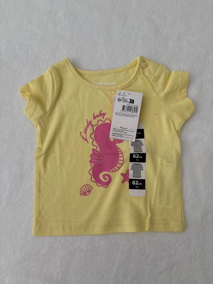 Tee shirt hippocampe 3 mois