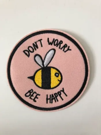 Écusson patch brodé message abeille neuf