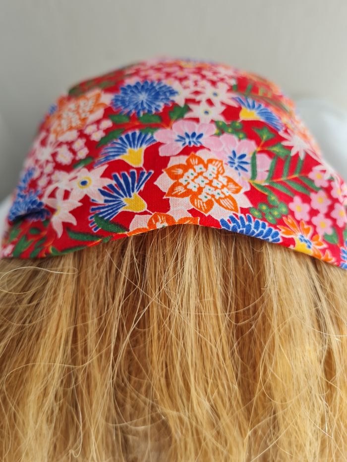 Bandeau fichu fleuri femme - photo numéro 3