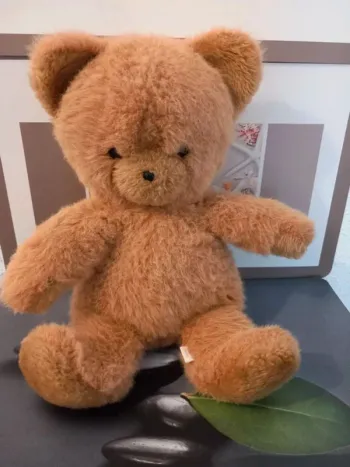 Peluche nounours vintage Boulgom marron clair 42cm