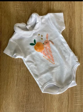 Body bébé fille avec col 1 mois