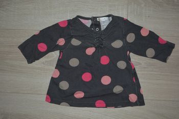 Tee shirt manches longues Kitchoun 1 mois