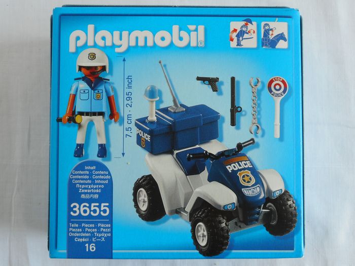 Playmobil - 3655 - Policier / Quad - NEUF - photo numéro 3