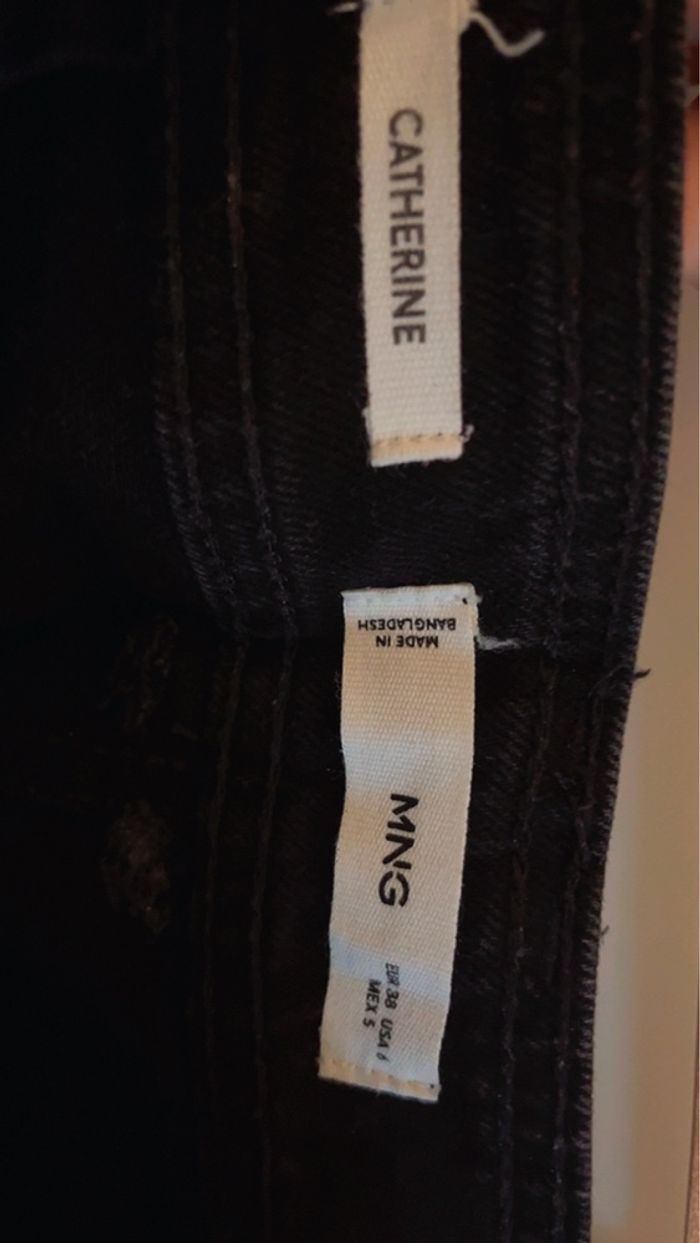 Pantalon  Mango en jean noir