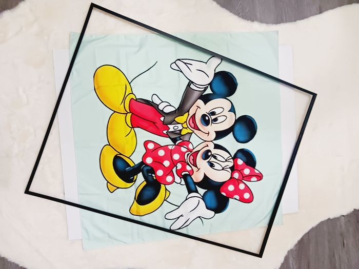 Decoration murale Impression sur toile tissus 70x70 neuf à encadrer - photo numéro 2