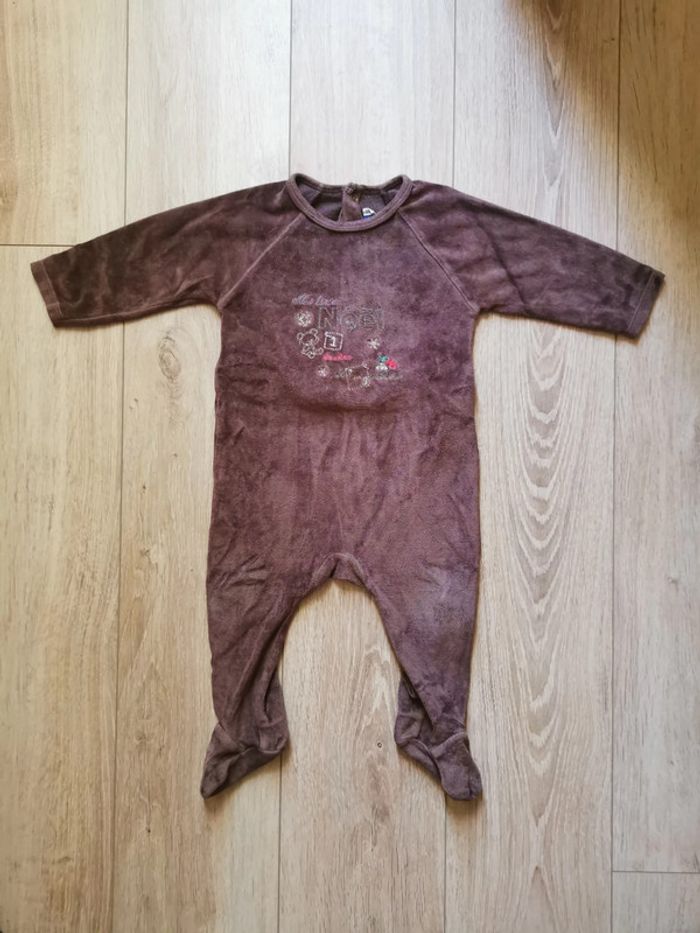 Pyjama "Ma liste de Noël" Sergent Major 12 mois - photo numéro 2