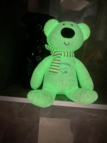 Peluche doudou ourson Luminou