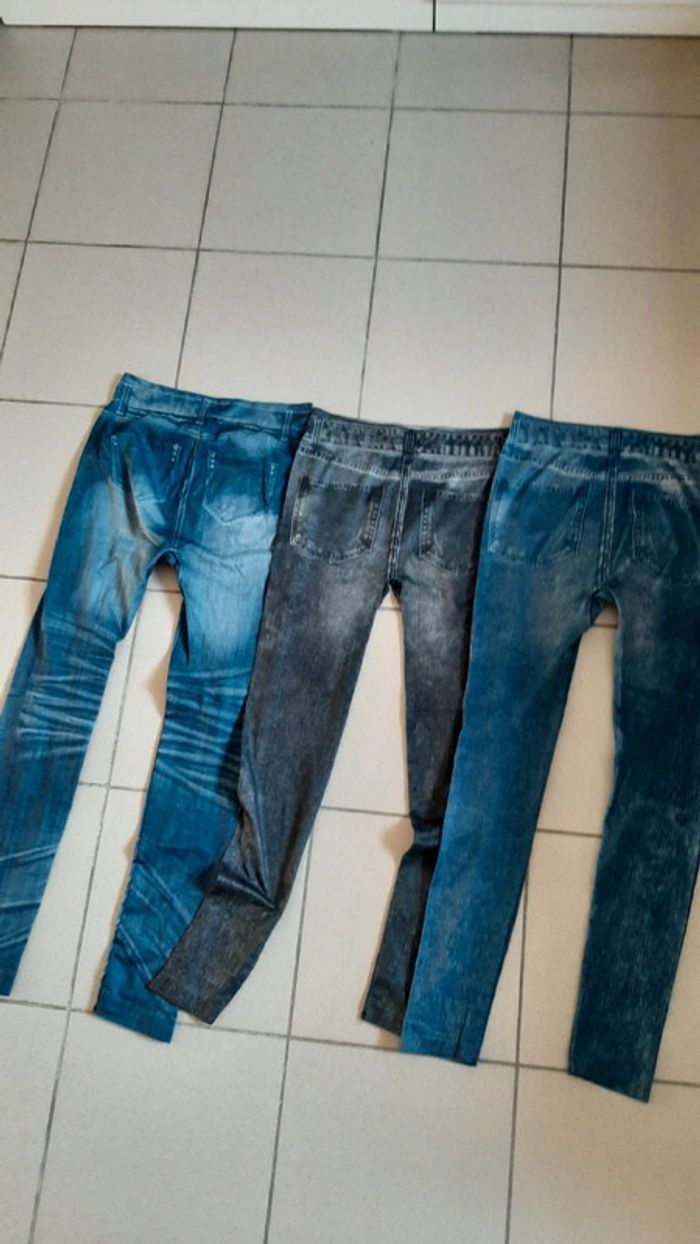 Legging imprimé jean femme - photo numéro 9