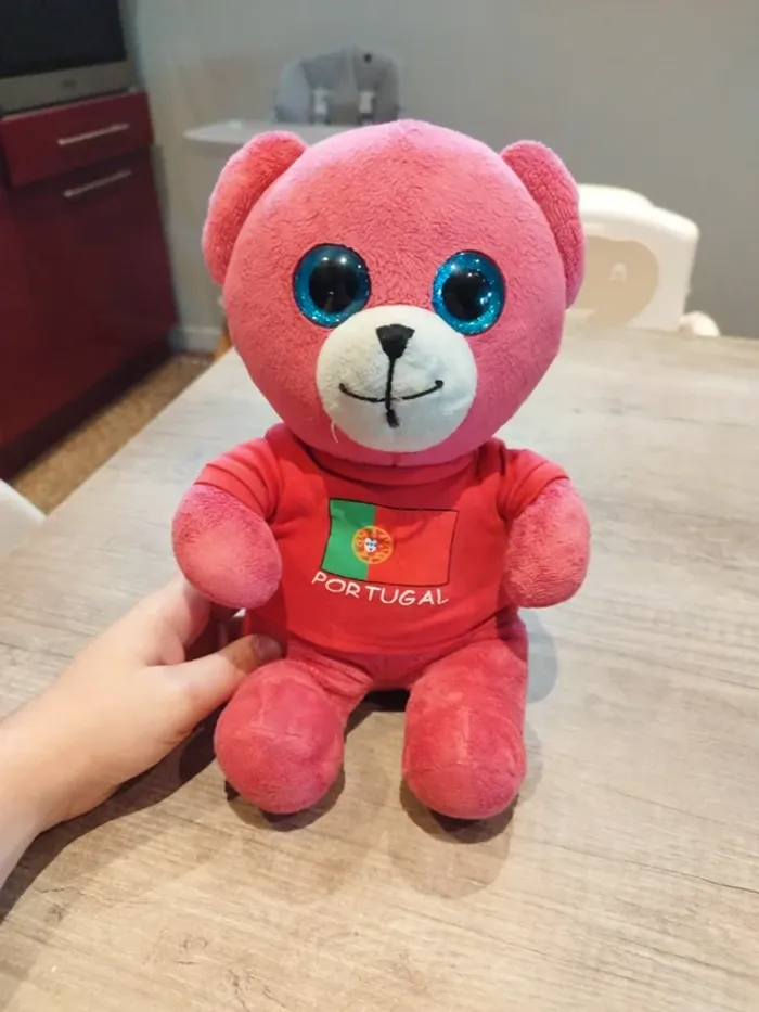 Peluche ours rose Portugal