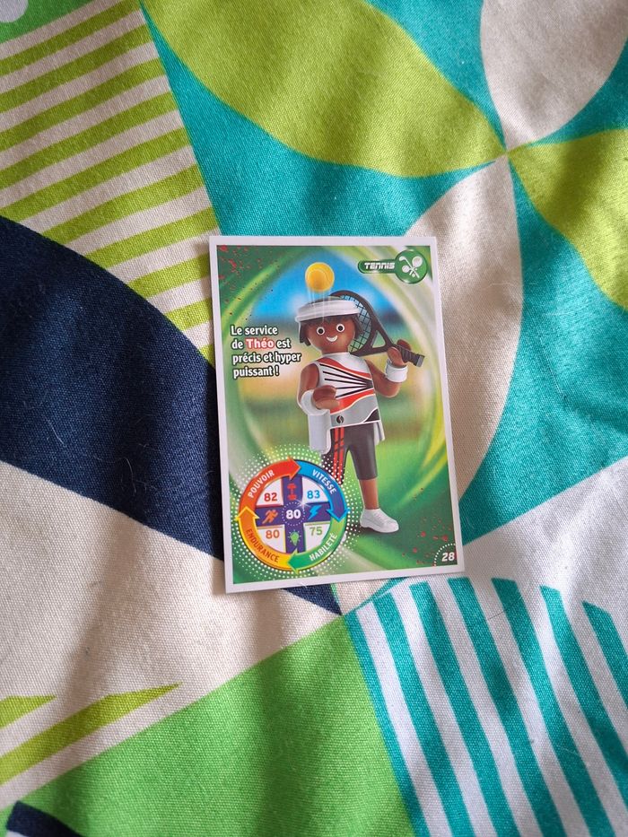 Carte playmobil tennis 28