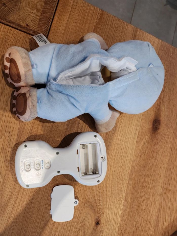 Peluche musicale ourson bleu Vtech - photo numéro 5