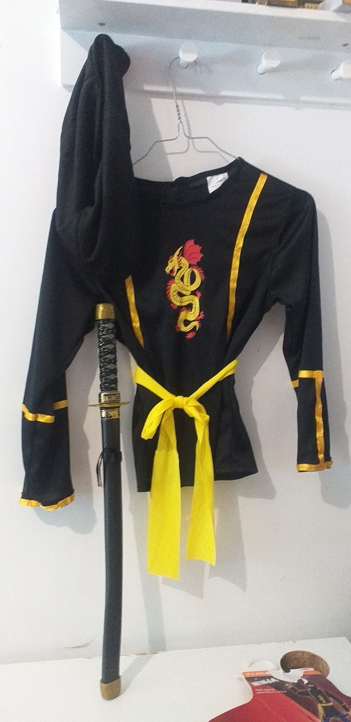 Déguisement ninja taille 7/9 ans - photo numéro 2