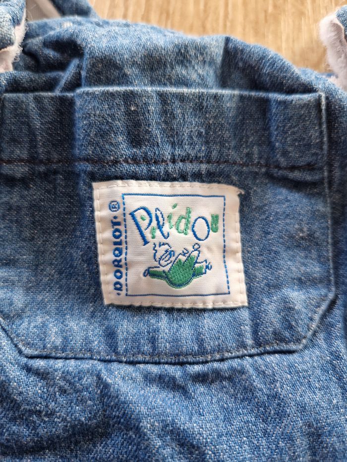 Jolie salopette bleu effet jean - 3 mois - photo numéro 4