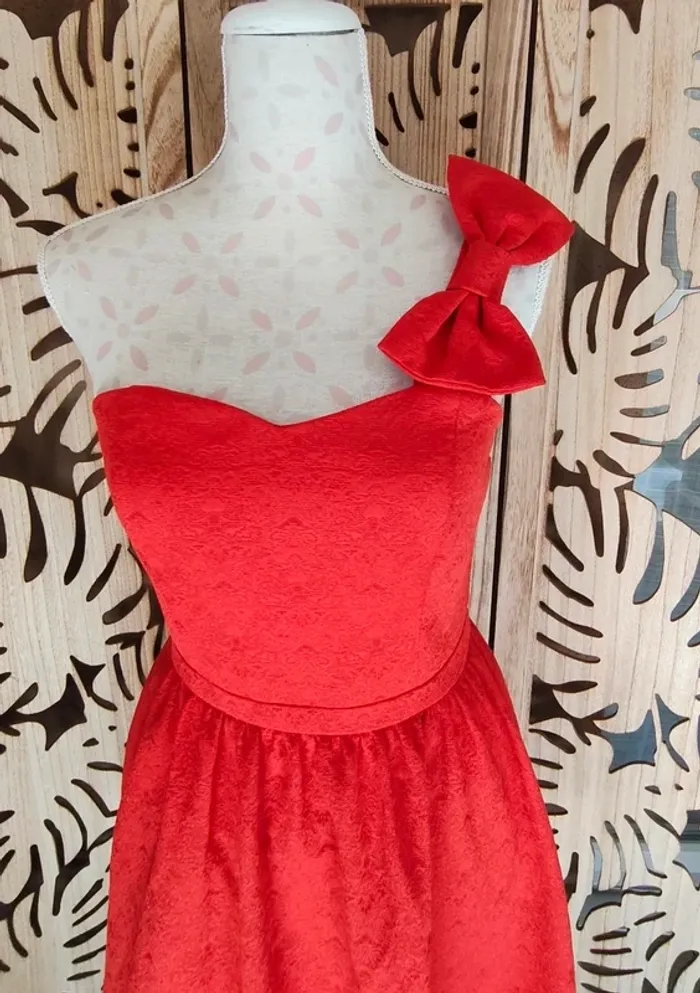 Robe bustier, noeud T36 Naf Naf - photo numéro 4