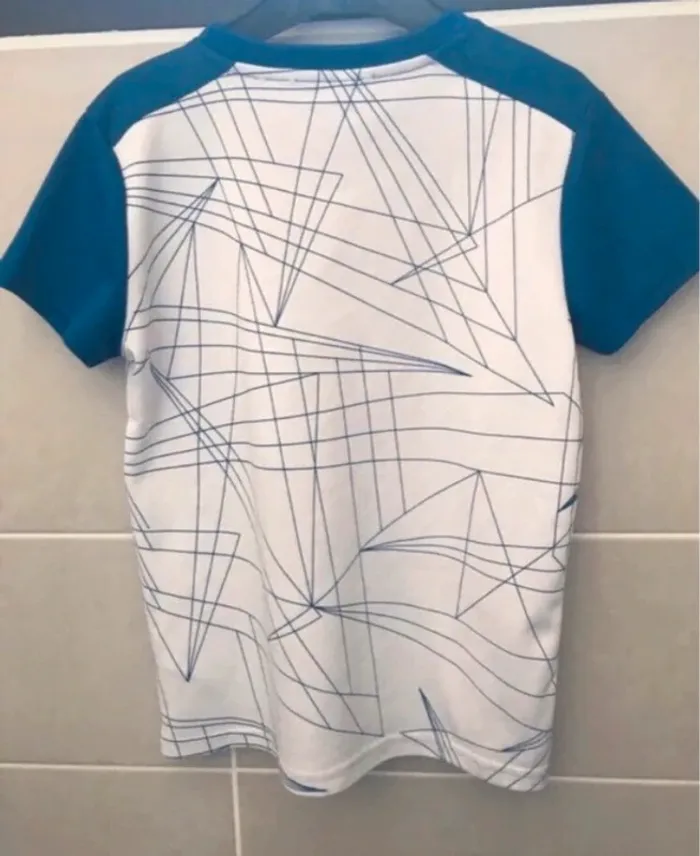 Tshirt bleu et blanc zeeman garçon polyester - photo numéro 2