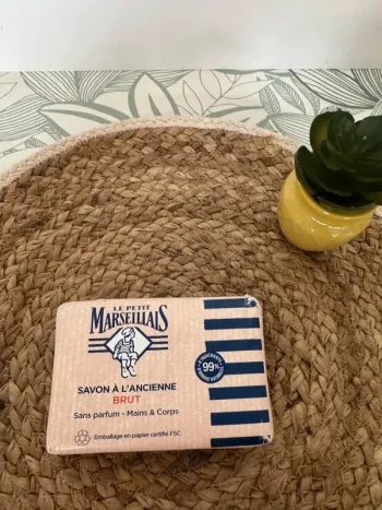 Le petit marseillais savon brut à l'ancienne brut sans parfum mains & corps 300g