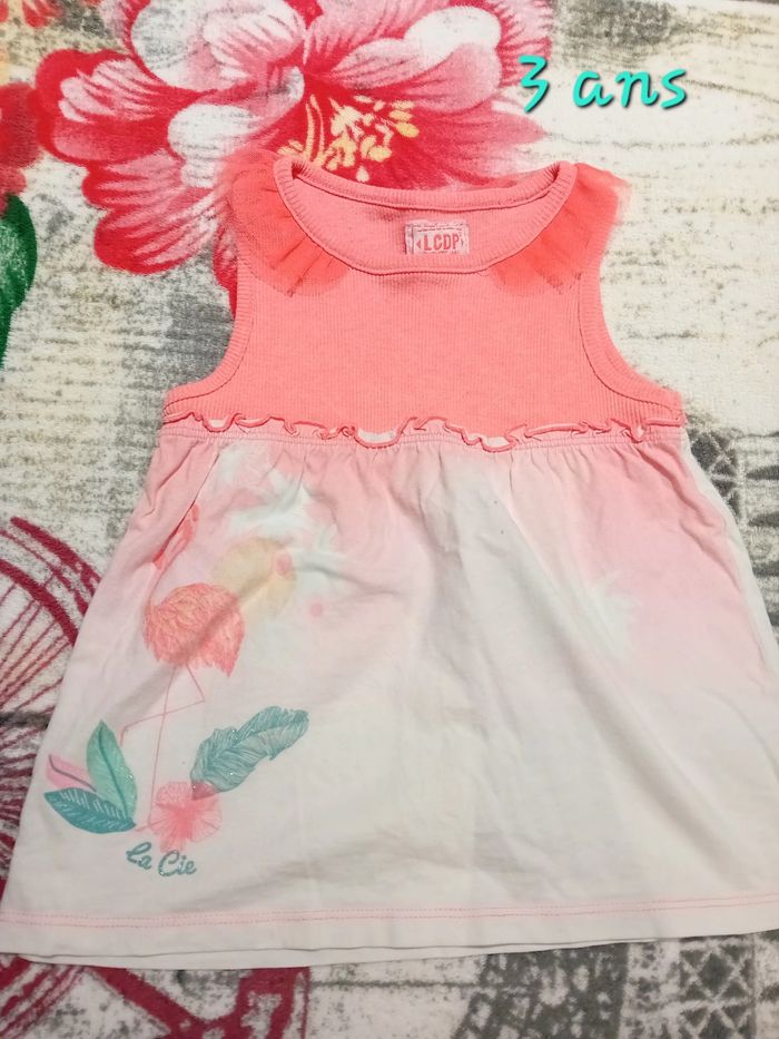 Débardeur flamant rose 🦩 en 3 ans