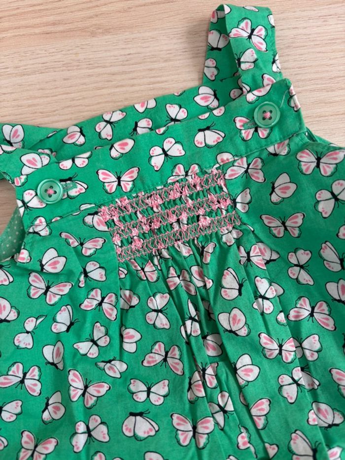 Robe body fleurs vertes Carter’s 12 mois - photo numéro 2