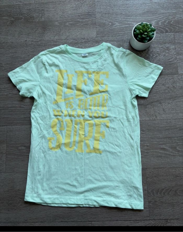 Tee-shirt fille vert clair – Taille 12 ans