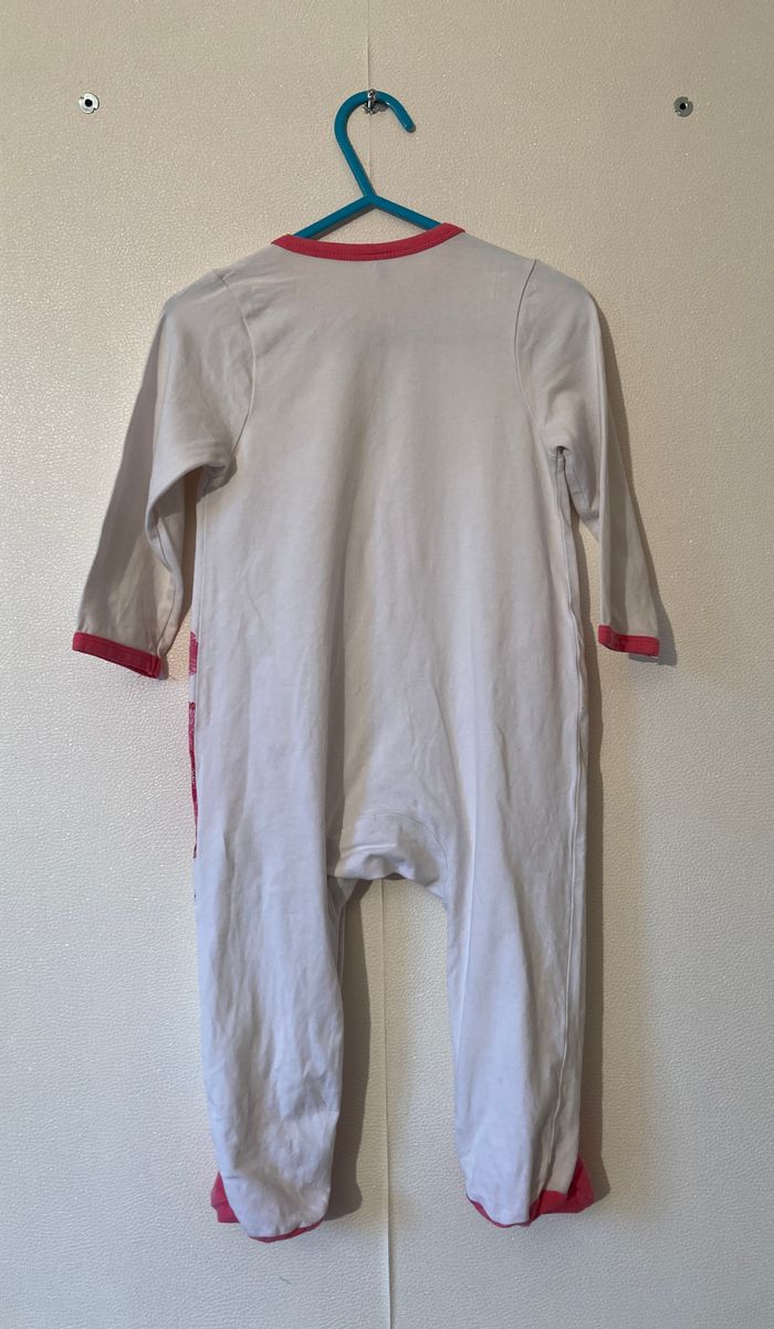 pyjama grenouillère motif fleurs  bébé 18 mois - photo numéro 3