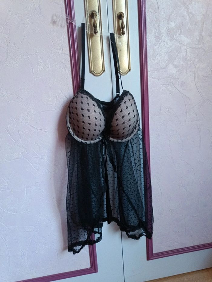 Nuisette noire dentelle 95C (95 C) - photo numéro 3