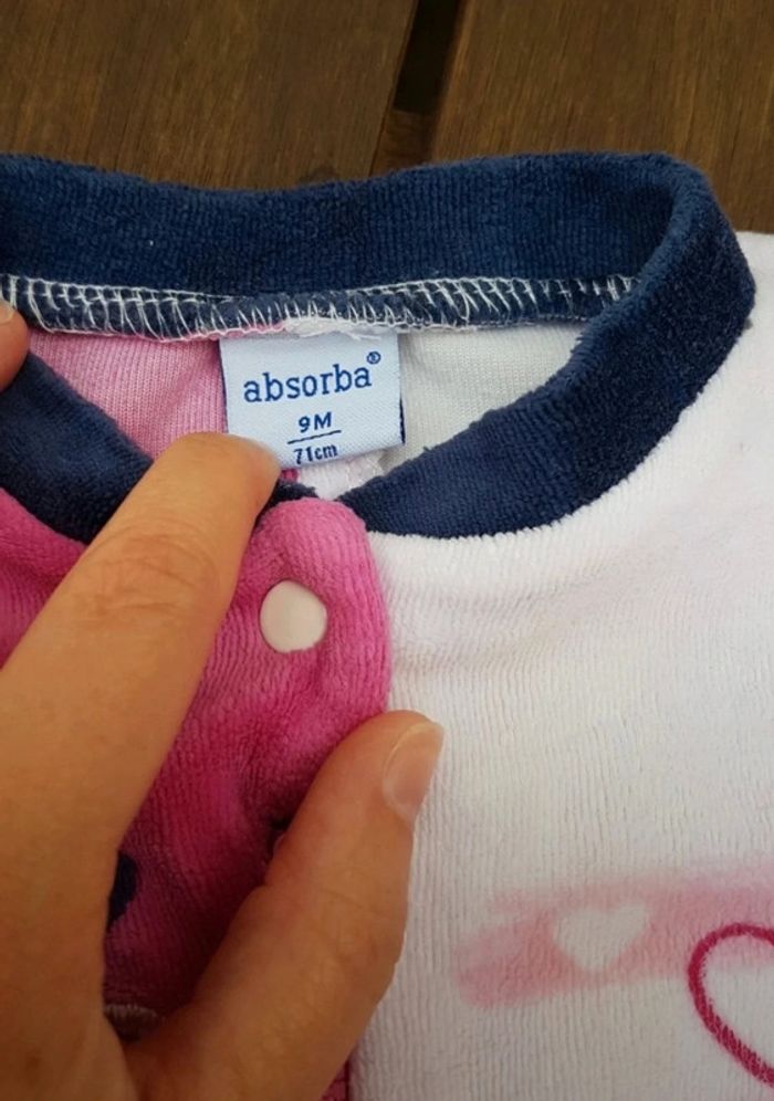 Pyjama velours Absorba 9m - photo numéro 5