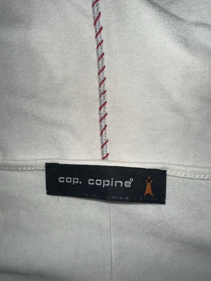 T-shirt blanc et rouge mesh et tulle Cop Copine T38 M - photo numéro 6