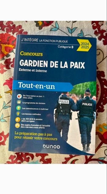 manuel de préparation au concours de Gardien de la Paix, externe et interne.2024/2025