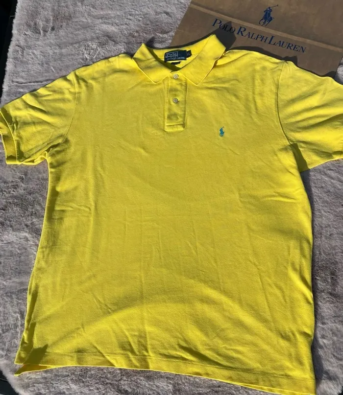 Polo Ralph Lauren Jaune Homme - XL - photo numéro 2