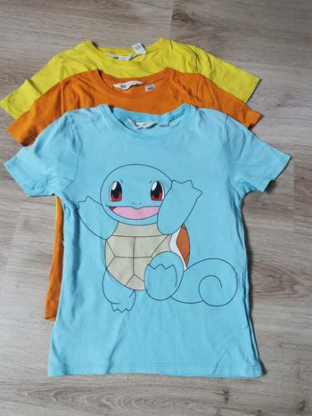 Lot de 3 T-shirts Pokémons