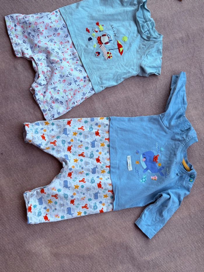 Deux combinaisons short 3 mois garçon, été , sergent major - photo numéro 3