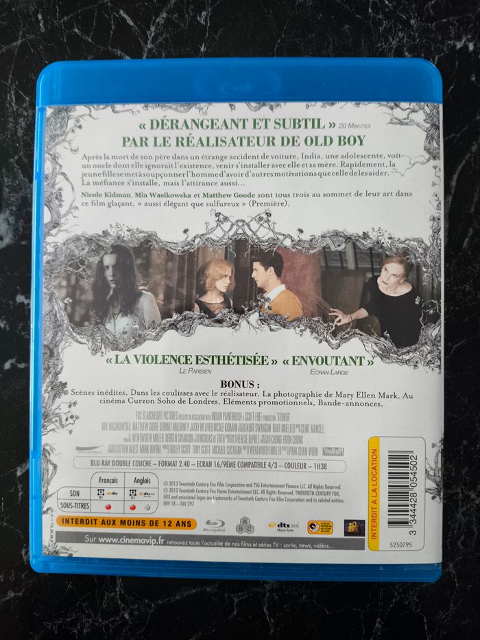 Stoker en Blu-ray - photo numéro 2