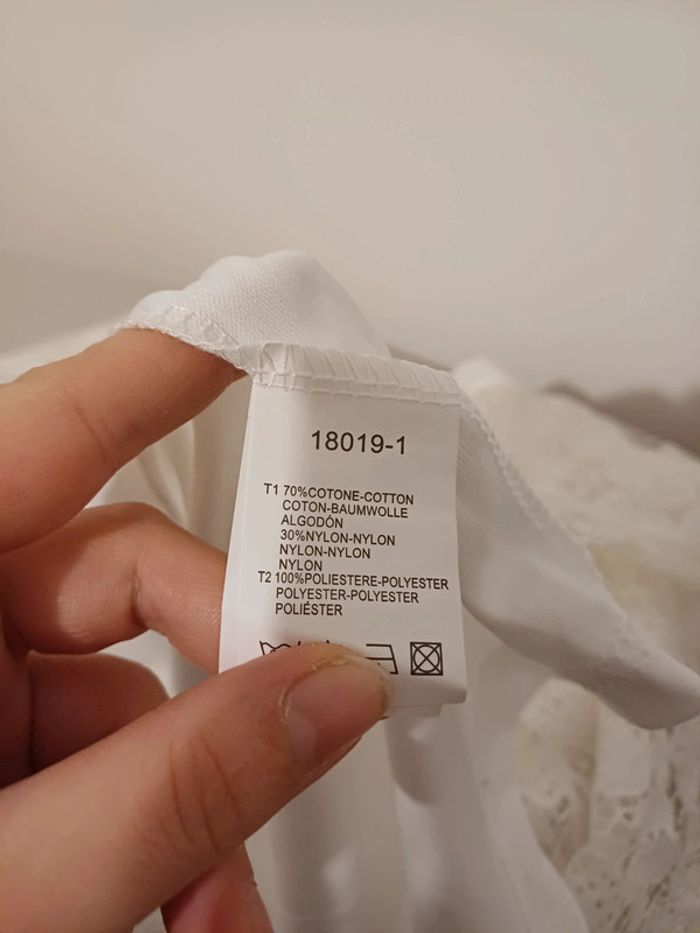 Robe blanche bohème en dentelle neuve Z Studio taille S/M 36/38 - photo numéro 14