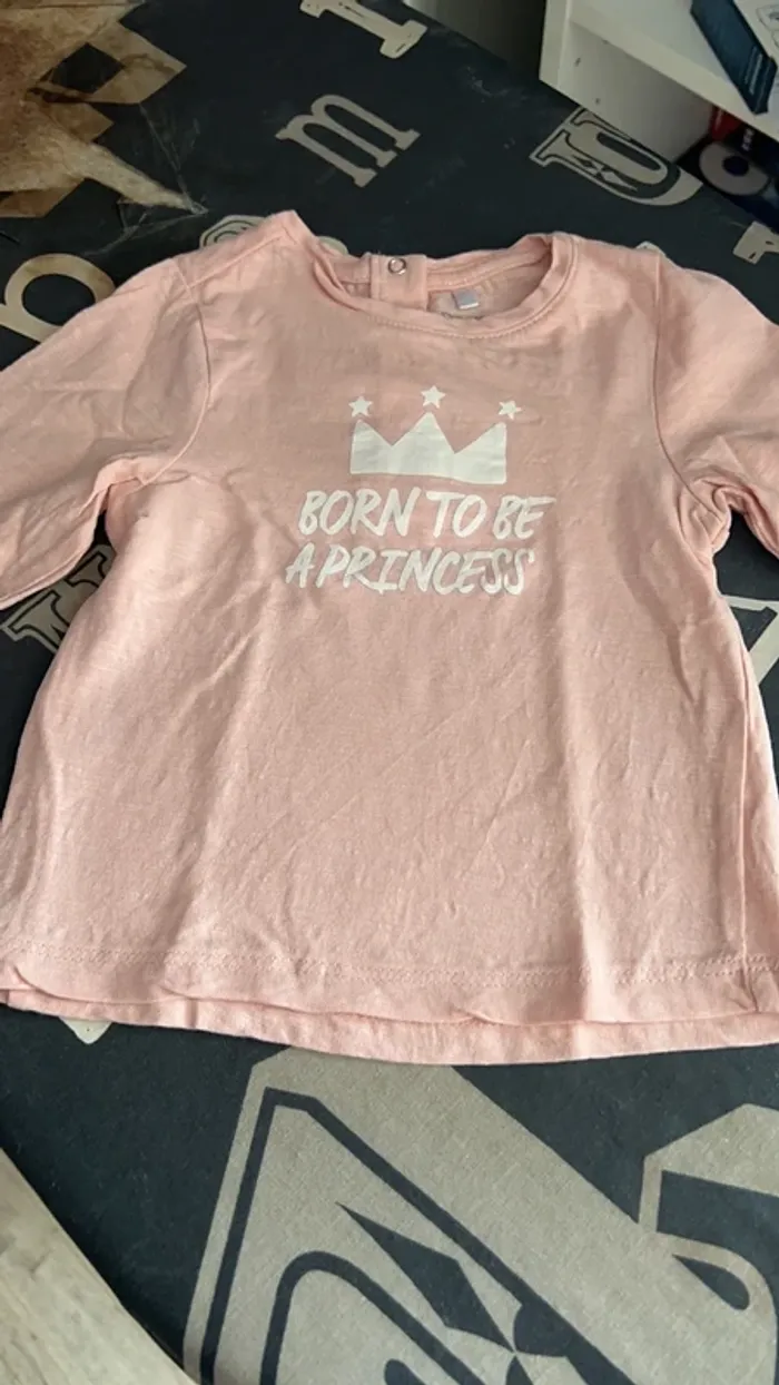 Haut manches longues bebe fille