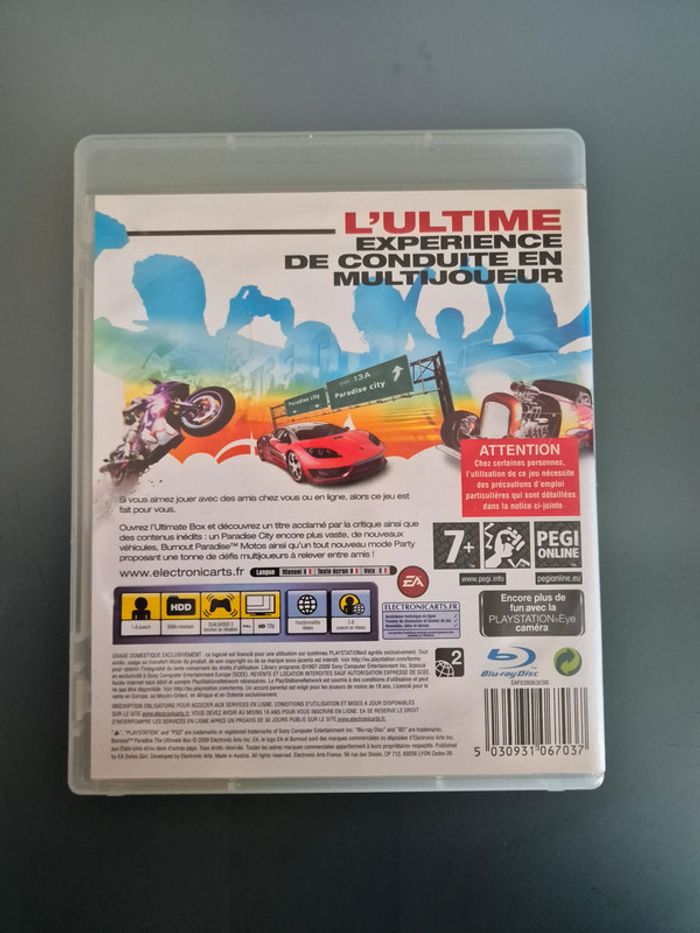 Burnout Paradise The Ultimate Box PAL FR Playstation 3 - photo numéro 2