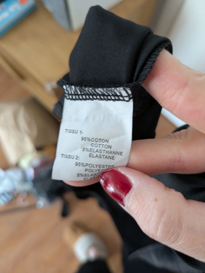 Robe longue bimatière dos décolleté - photo numéro 6